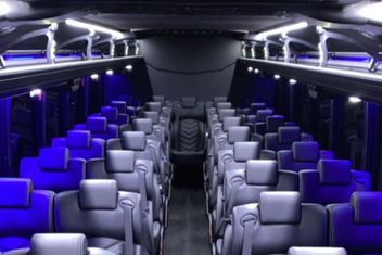 Blaine Charter Bus Interior