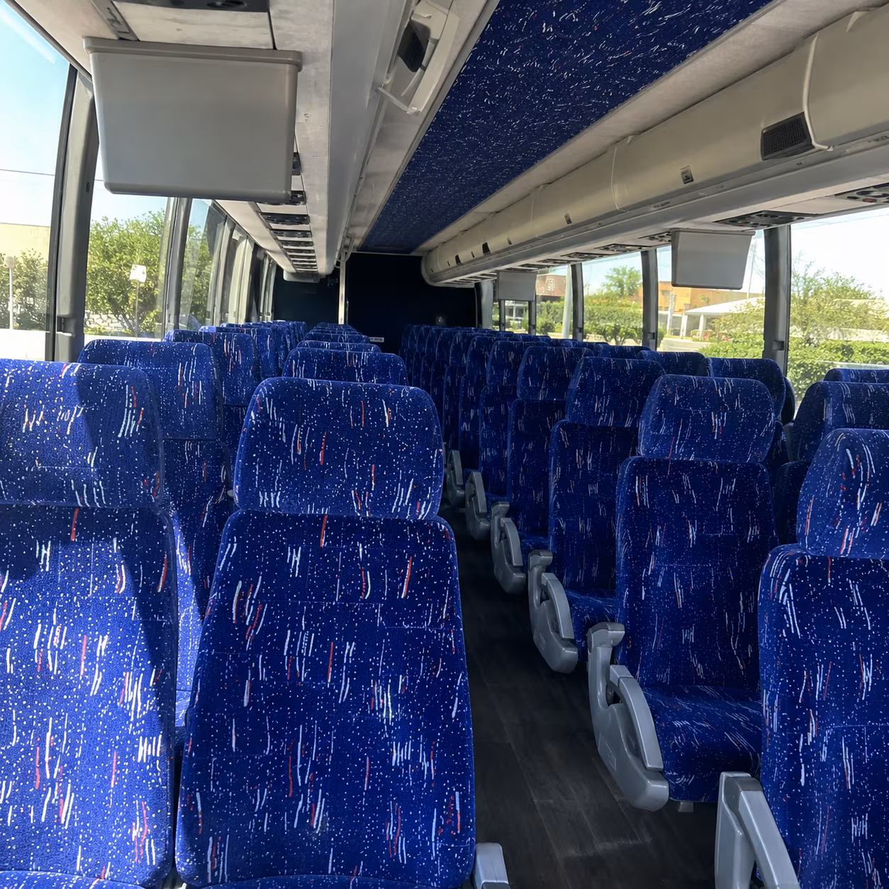 blaine charter bus interior